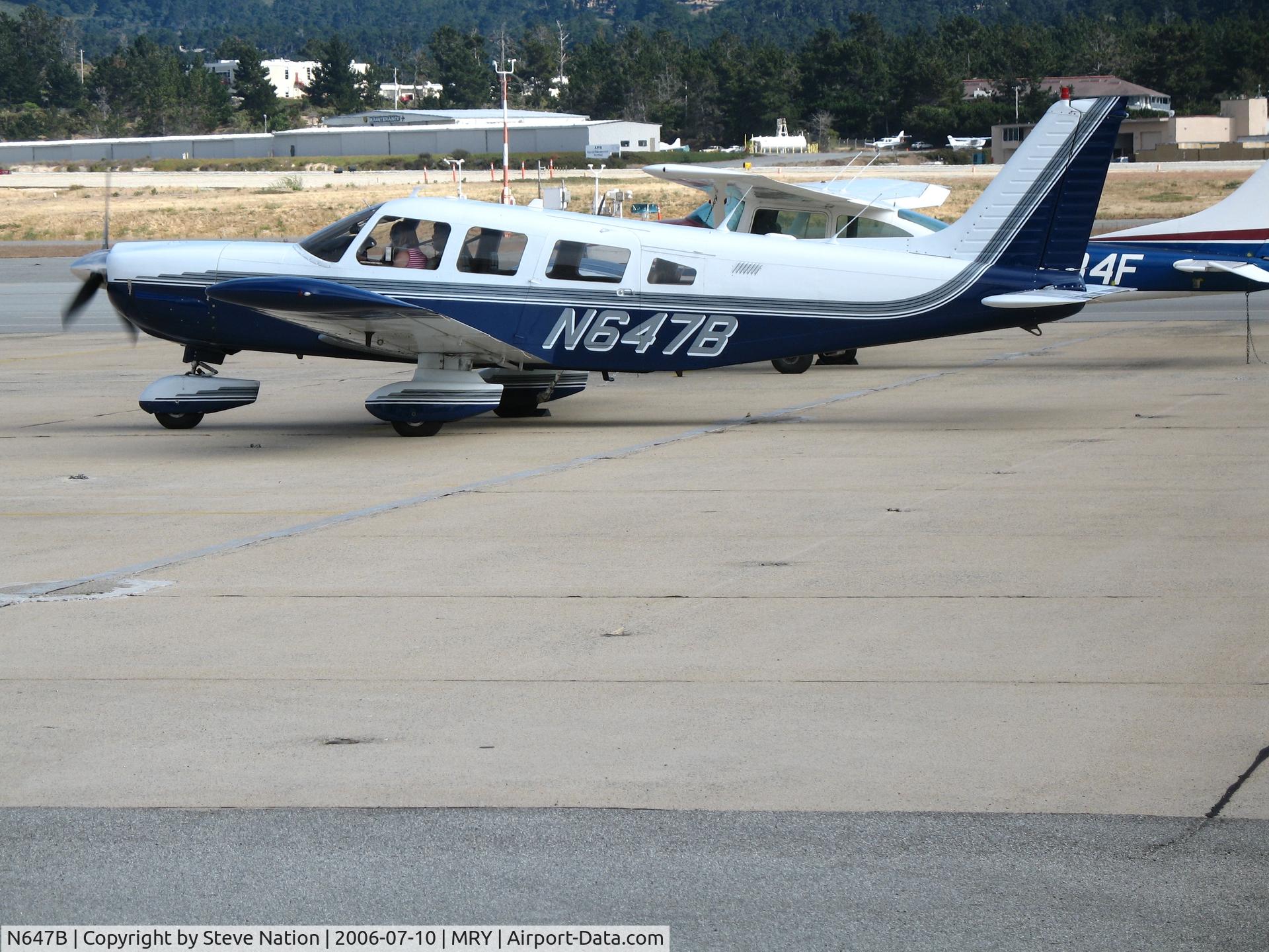 N647B, 1979 Piper PA-32-300 Cherokee Six C/N 32-7940040, 1979 Piper PA-32-300 @ Monterey, CA