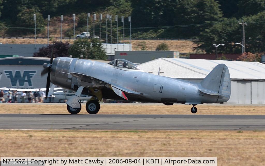 N7159Z, 1945 Republic P-47D Thunderbolt C/N 45-49406, Performing at Seafair in Seattle, WA