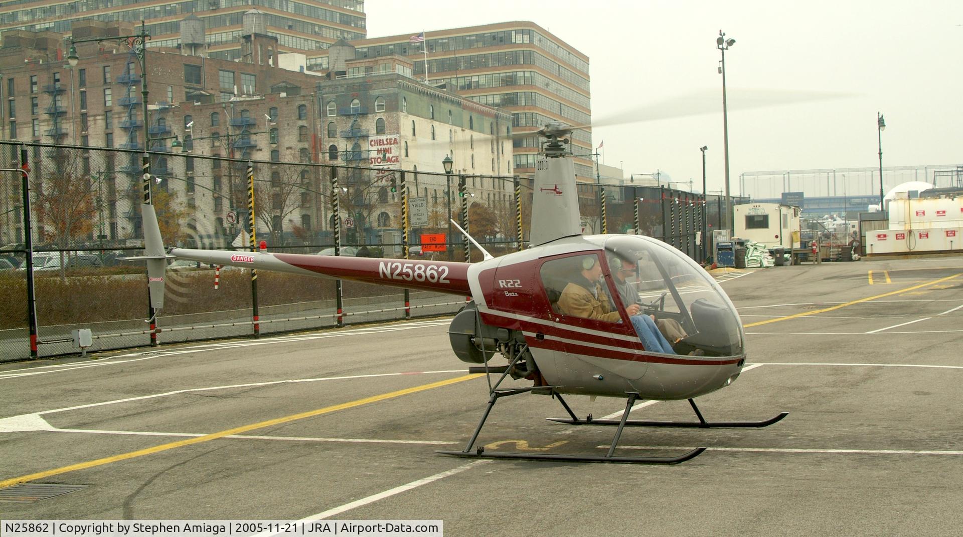 N25862, Robinson R22 BETA C/N 0663, Landed on Spot 2 , 25862 readies for another photo flight...