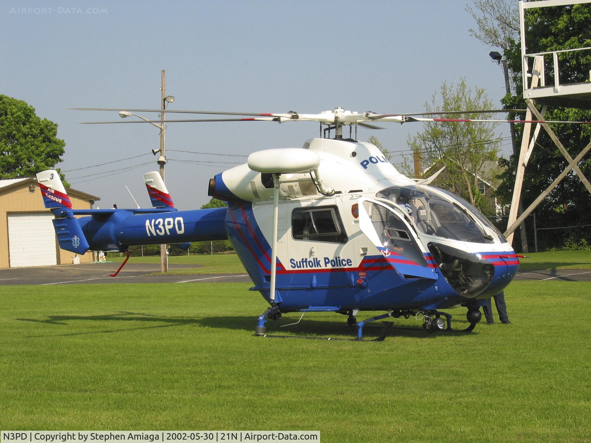 N3PD, 2006 Eurocopter-Kawasaki EC-145 (BK-117C-2) C/N 9094, Suffolk County's NoTaR - MD-900 Enforcer - Off Airport at Cutchogue FD. So Cool!