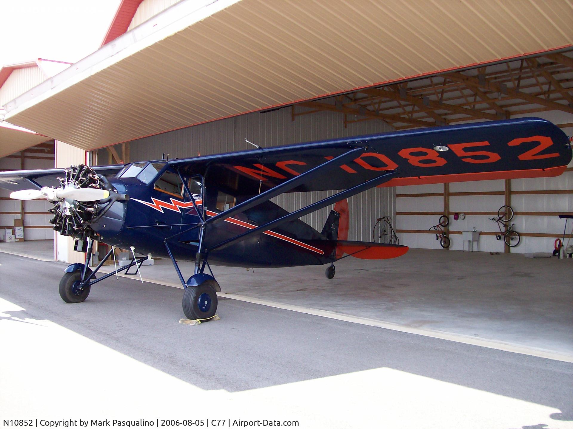 N10852, 1931 Stinson JR. S C/N 8039, Stinson JR.S