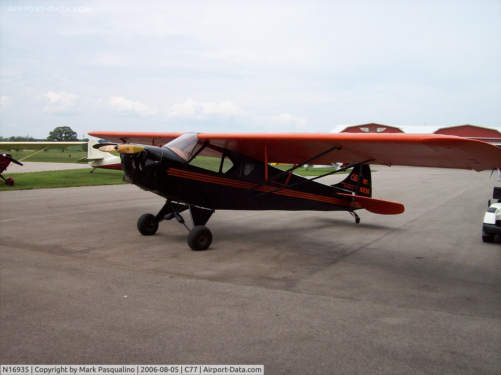 N16935, 1936 Piper J-2 C/N 801, Piper J-2