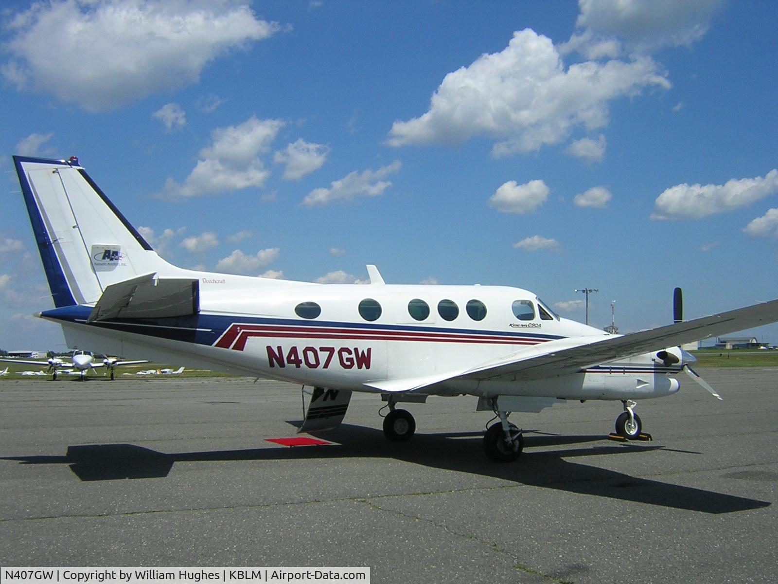 N407GW, 1989 Beech C90A King Air C/N LJ-1221, just came in for the Haskell