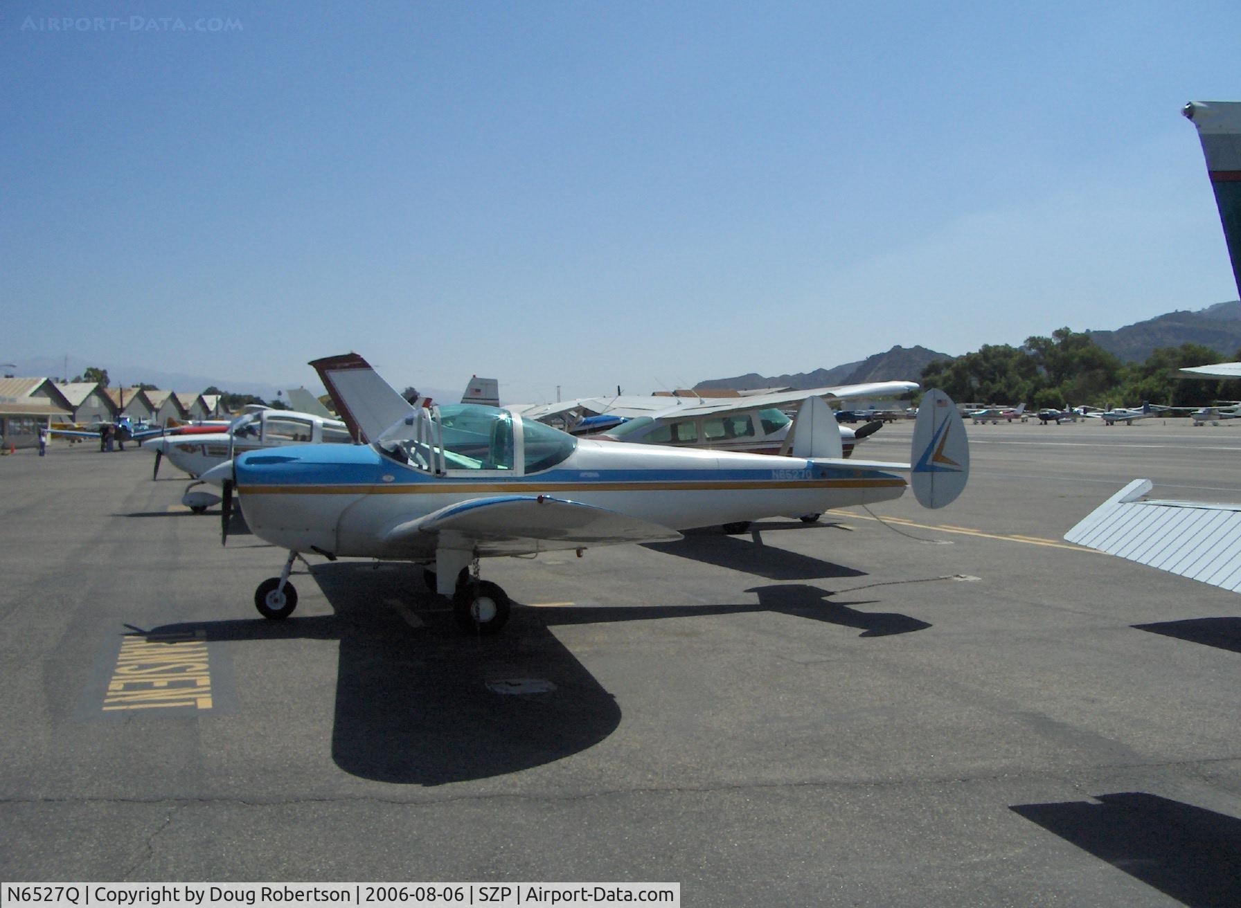 N6527Q, 1966 Alon A2 Aircoupe C/N A-127, 1966 Alon A2 AIRCOUPE, Continental C90 90 Hp