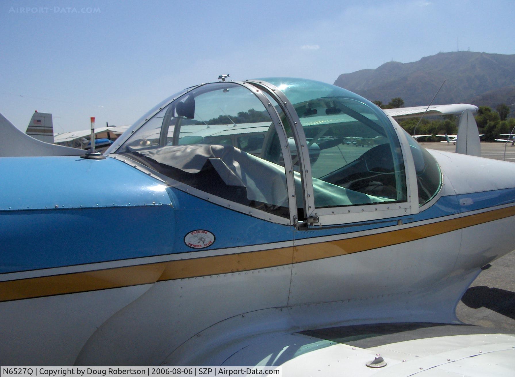 N6527Q, 1966 Alon A2 Aircoupe C/N A-127, 1966 Alon A2 AIRCOUPE, Continental C90 90 Hp