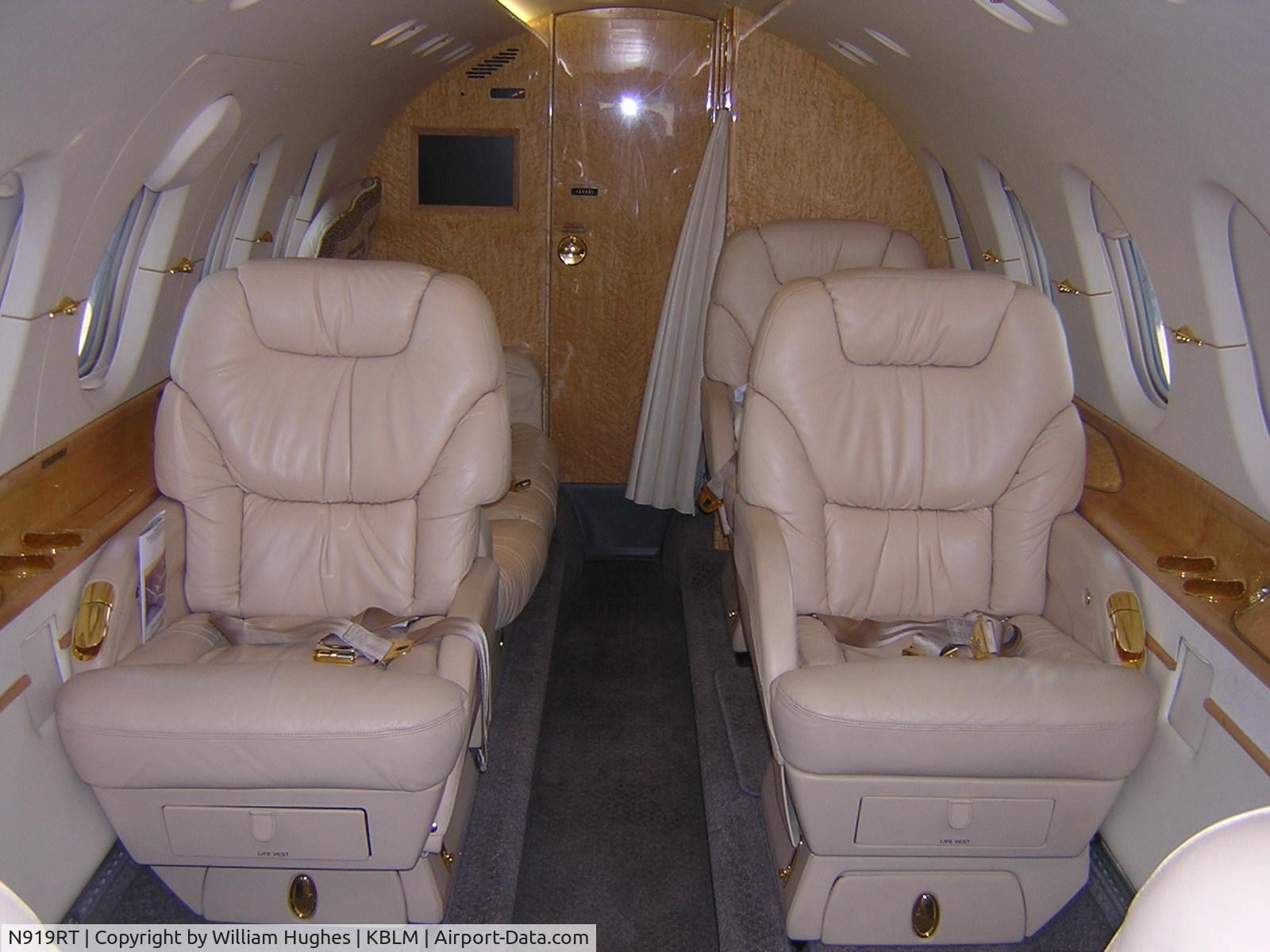 N919RT, 2003 Raytheon Hawker 800XP C/N 258607, from front looking back toward bathroom