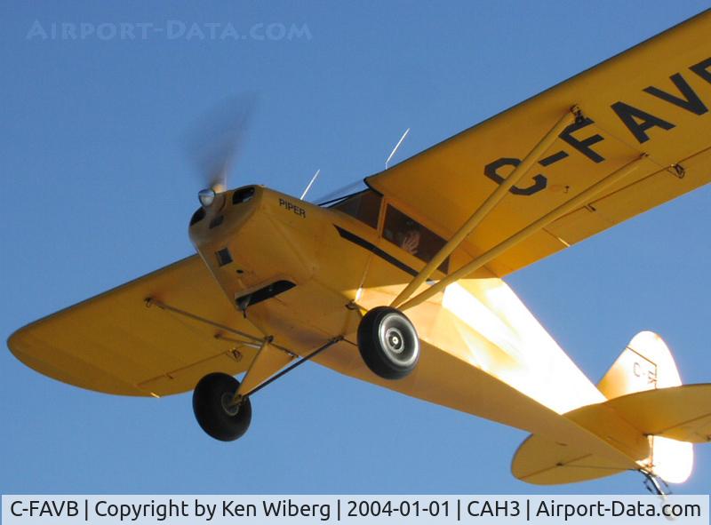 C-FAVB, 1948 Piper PA-17 Vagabond C/N 17-51, Playing in the snow on New Years Day, 2004.