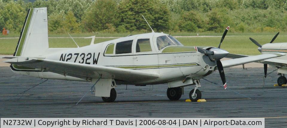N2732W, 1966 Mooney M20E C/N 1034, 1966 Mooney M20E in Danville Va.