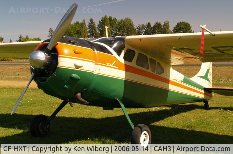 CF-HXT, 1951 Cessna 195 C/N 7679, Nothing like a big old radial to set off a set of cantilever wings.