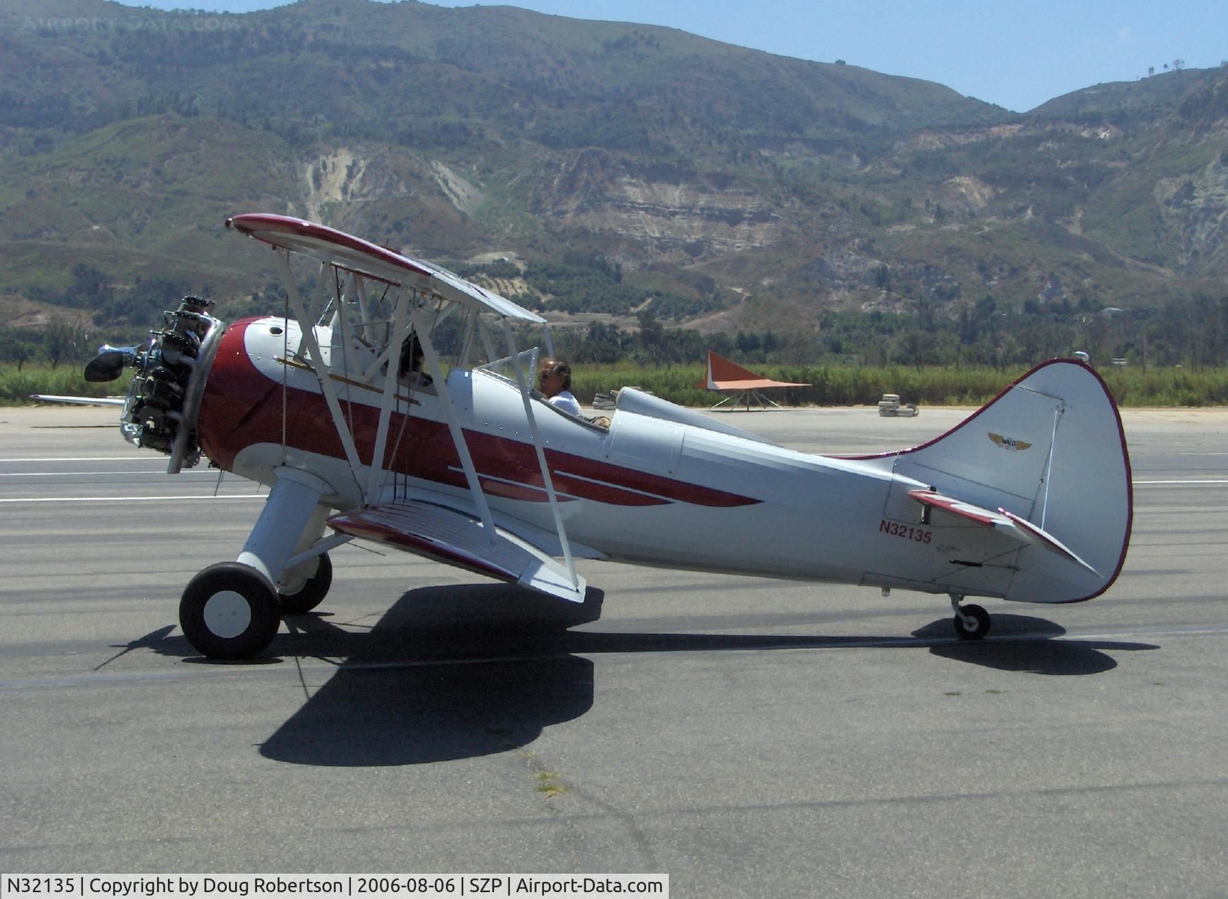 N32135, 1941 Waco UPF-7 C/N 5767, 1941 Waco UPF-7, Continental W670 220 Hp, taxi to Runway 22