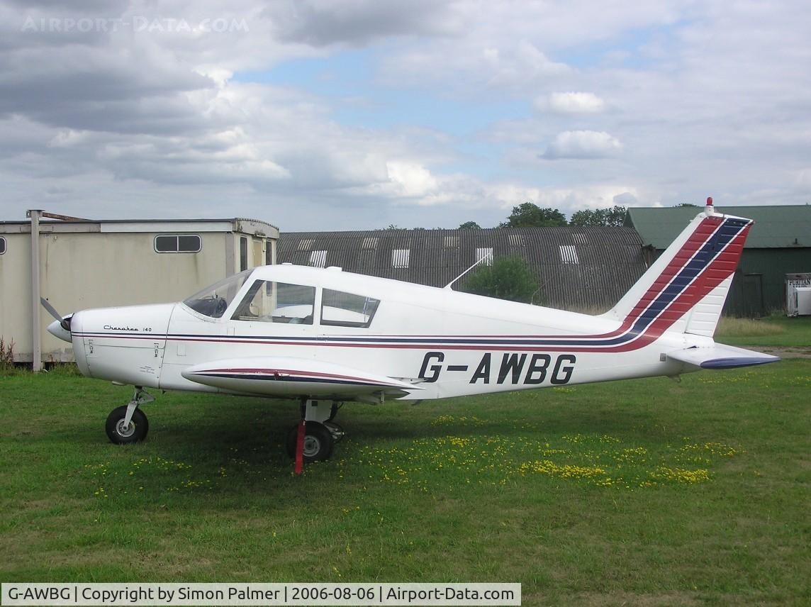 G-AWBG, 1968 Piper PA-28-140 Cherokee C/N 28-24286, PA-28 Cherokee 140 at Enstone