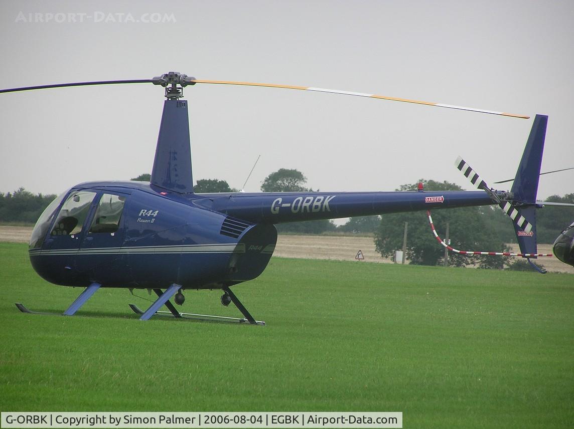 G-ORBK, 2003 Robinson R44 Raven II C/N 10213, Robinson R-44 at Sywell