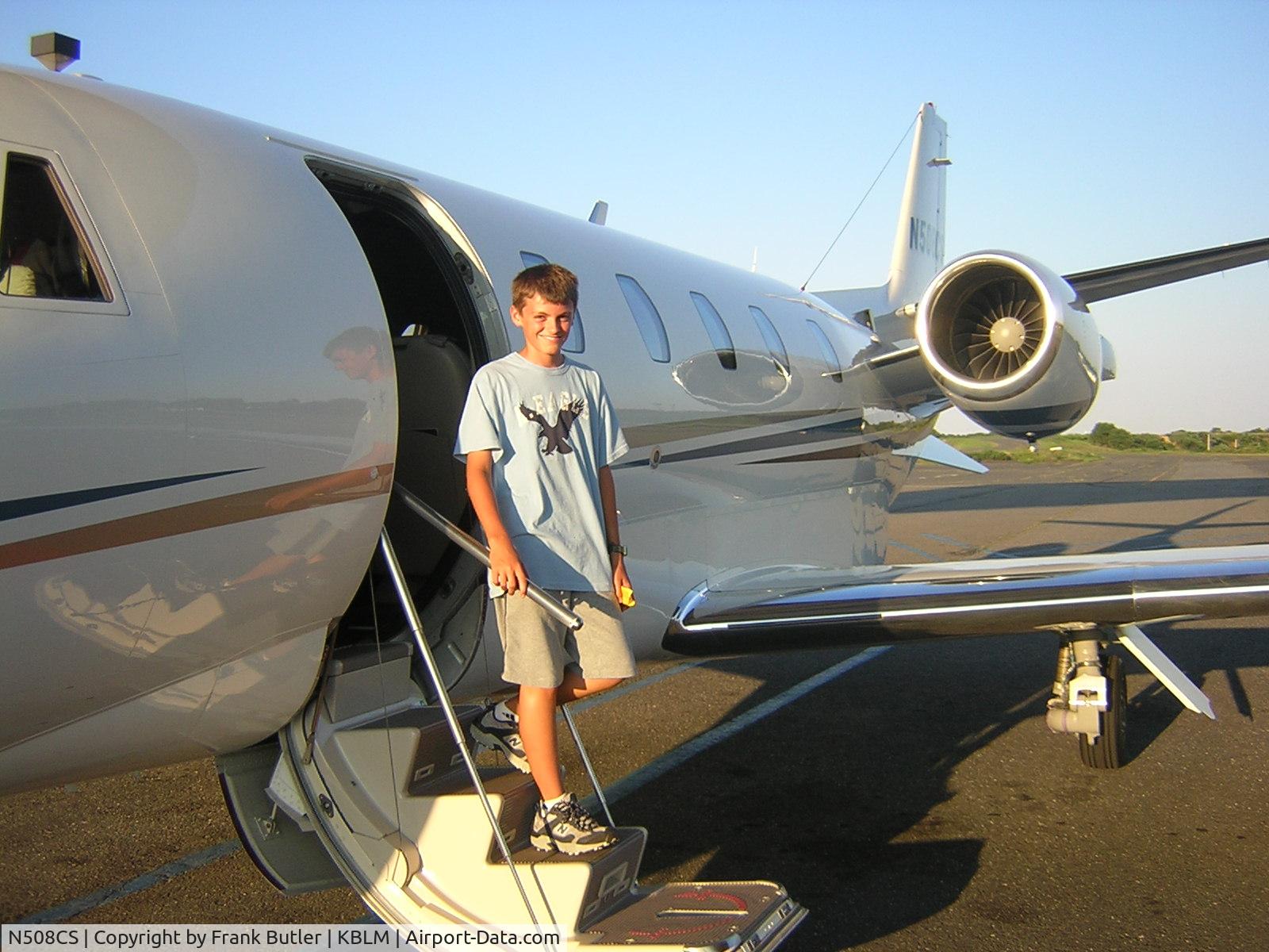 N508CS, 2002 Cessna 560 Citation Excel C/N 560-5294, departing after a short flight