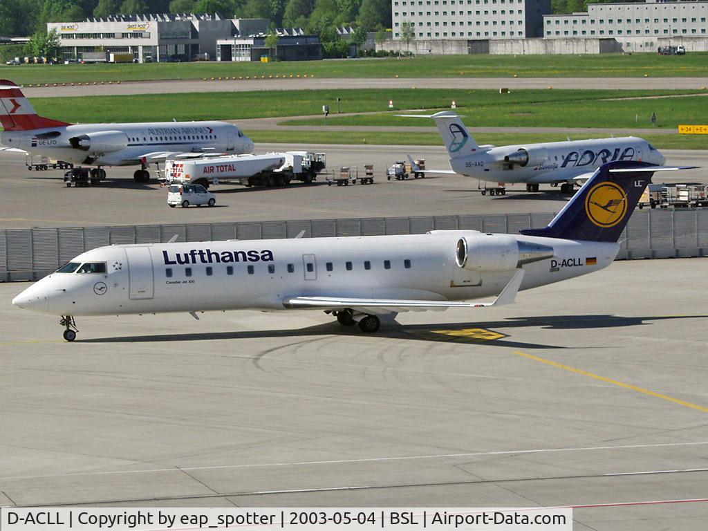 D-ACLL, Canadair CRJ-100LR (CL-600-2B19) C/N 7024, inbound from MUC
