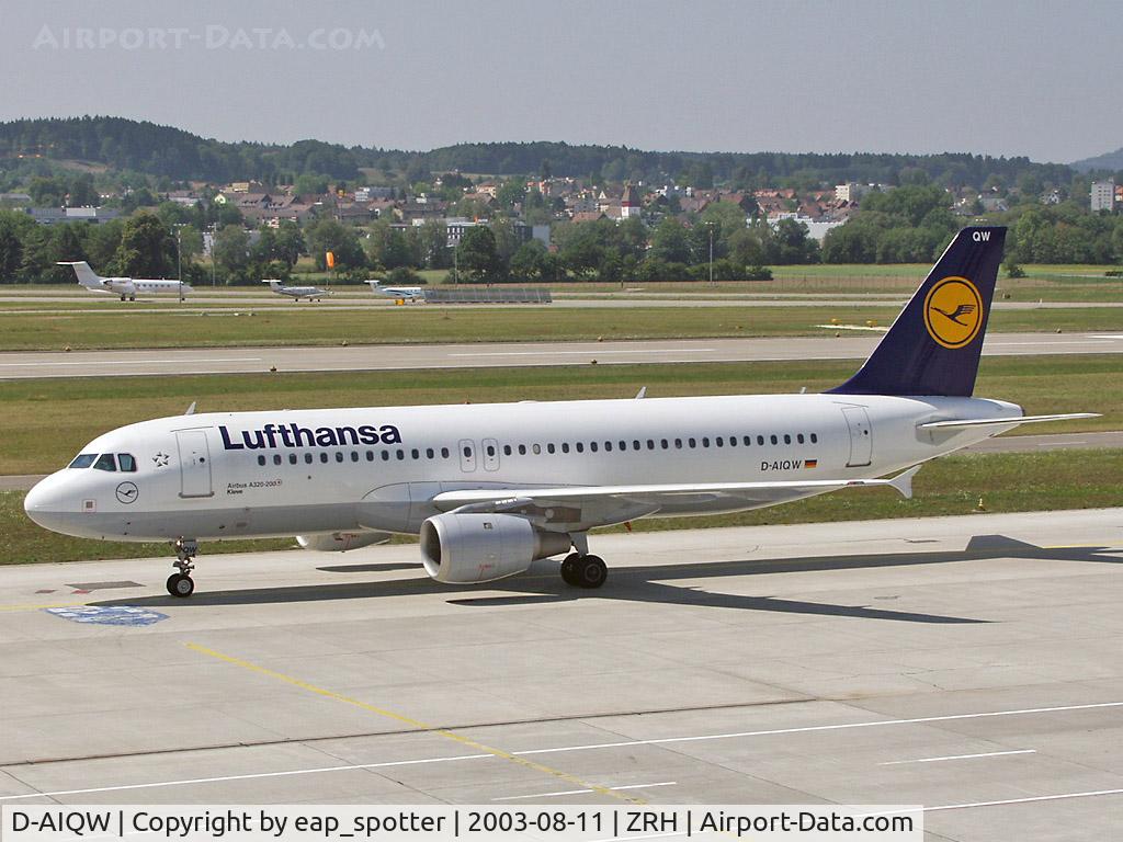 D-AIQW, 2000 Airbus A320-211 C/N 1367, inbound from FRA