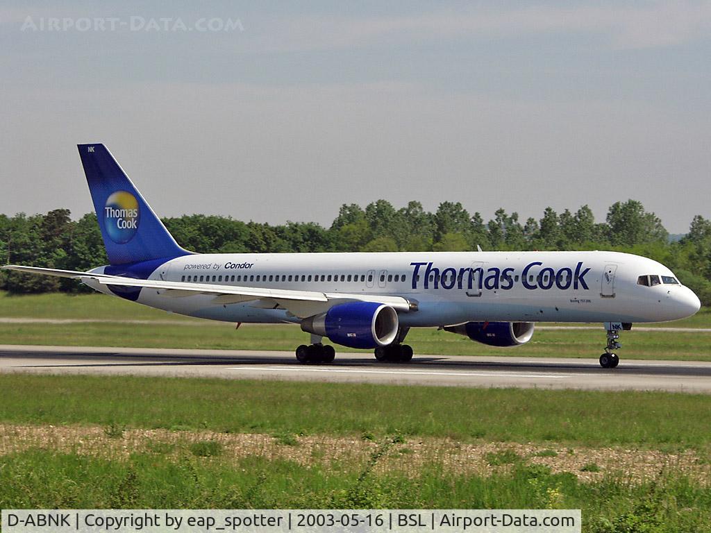 D-ABNK, 1992 Boeing 757-230 C/N 25438, Departing to CGN