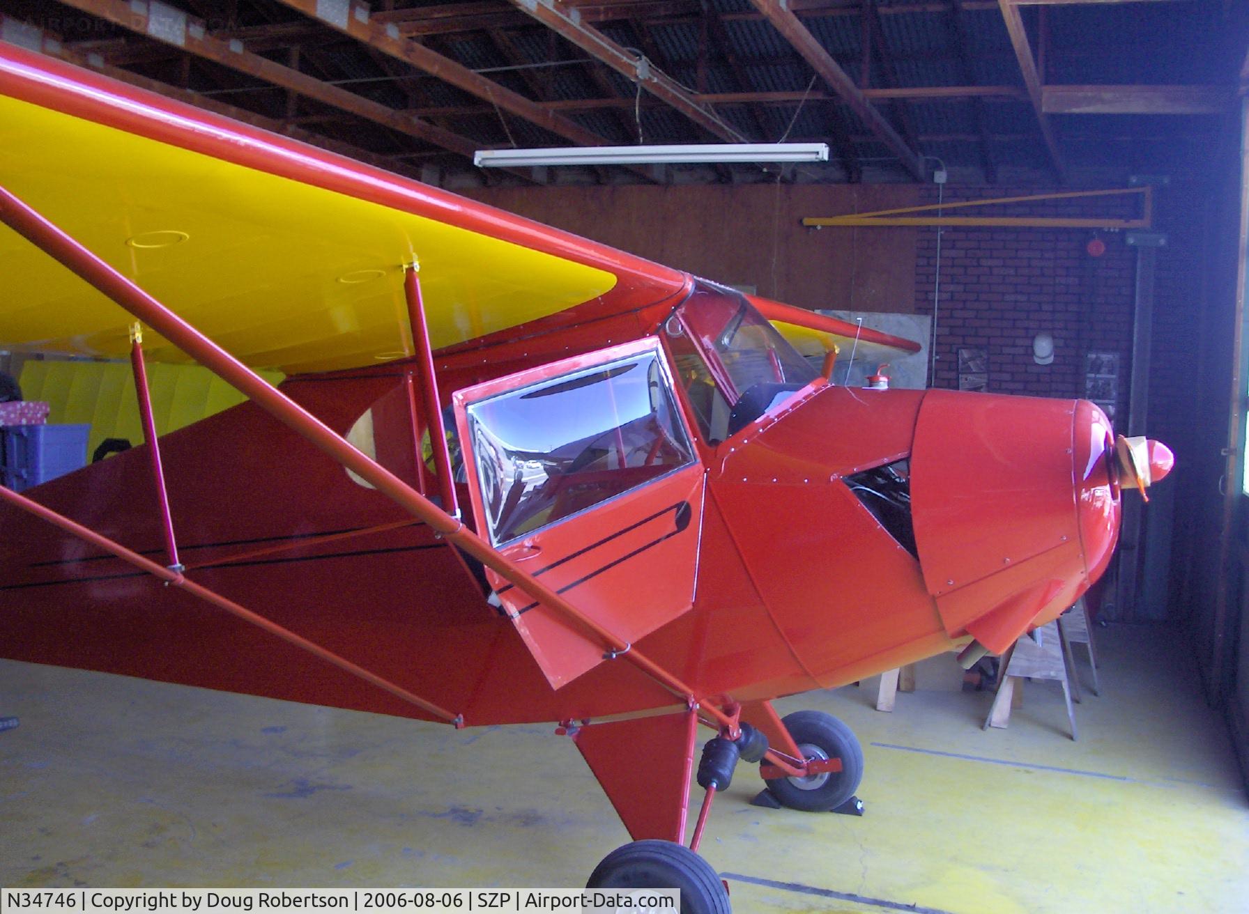 N34746, Porterfield FP-65 C/N 899, 1941 Porterfield FP-65 COLLEGIATE, Continental C75 75 Hp upgrade from original rare Franklin power, panel off from annual inspection