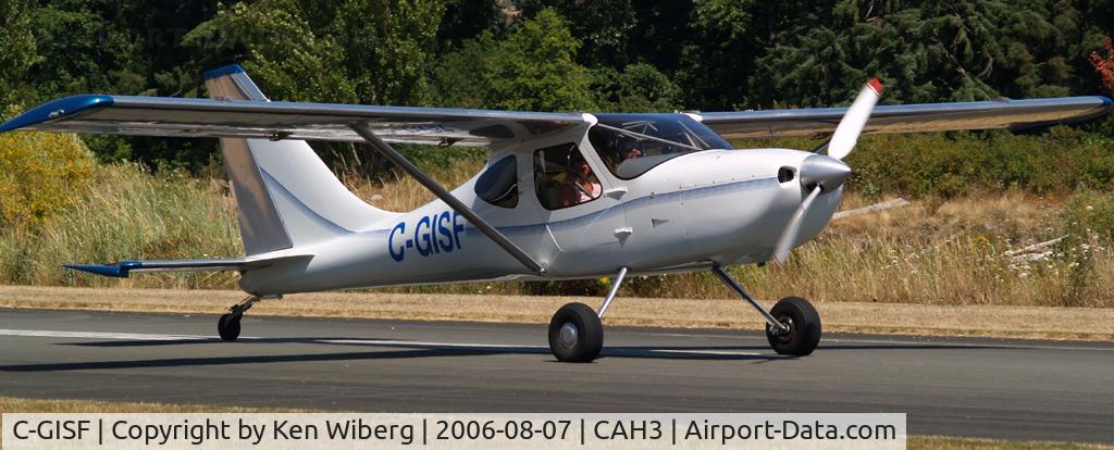 C-GISF, 2002 Stoddard-Hamilton GlaStar SH-4 C/N 5196, Sunday afternoon arrival at Courtenay Airpark, Vancouver Island.