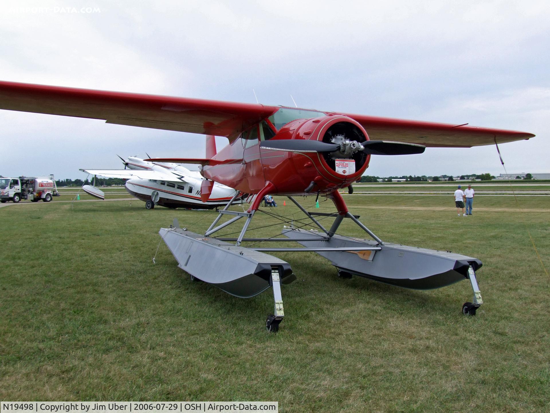 N19498, 1939 Cessna C-165 Airmaster C/N 467, Warner-powered C-165 on floats