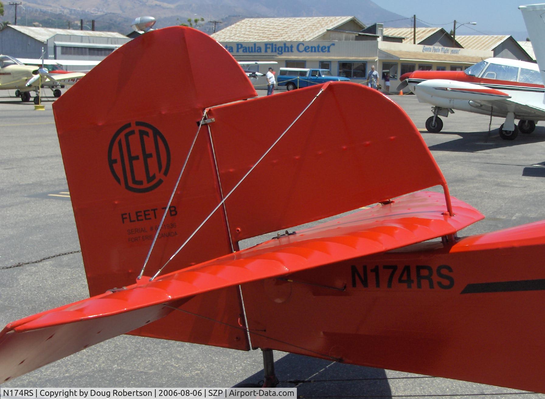 N174RS, 1936 Fleet 7B C/N 62, 1937 Fleet 7B, elephant-ear tail