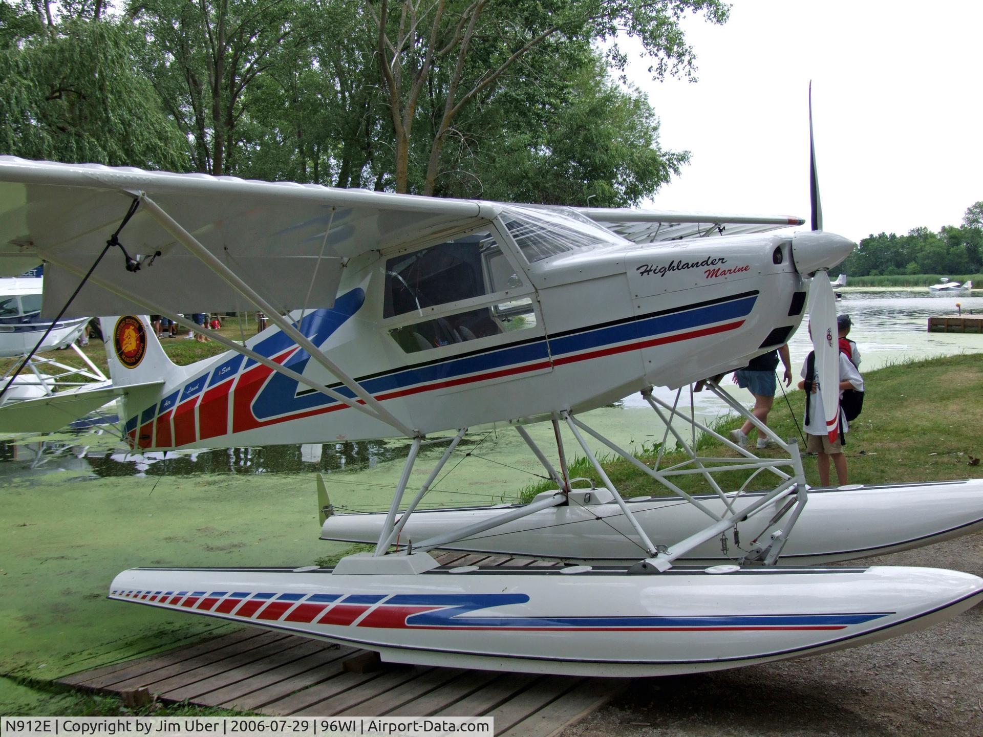 N912E, 2006 Just Aircraft Highlander C/N JAESC0063, another view of neat little floatplane