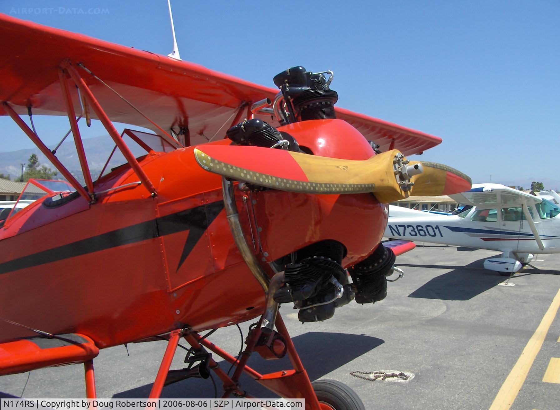 N174RS, 1936 Fleet 7B C/N 62, 1937 Fleet 7B, Kinner B5 125 Hp 5 cylinder radial, wooden prop