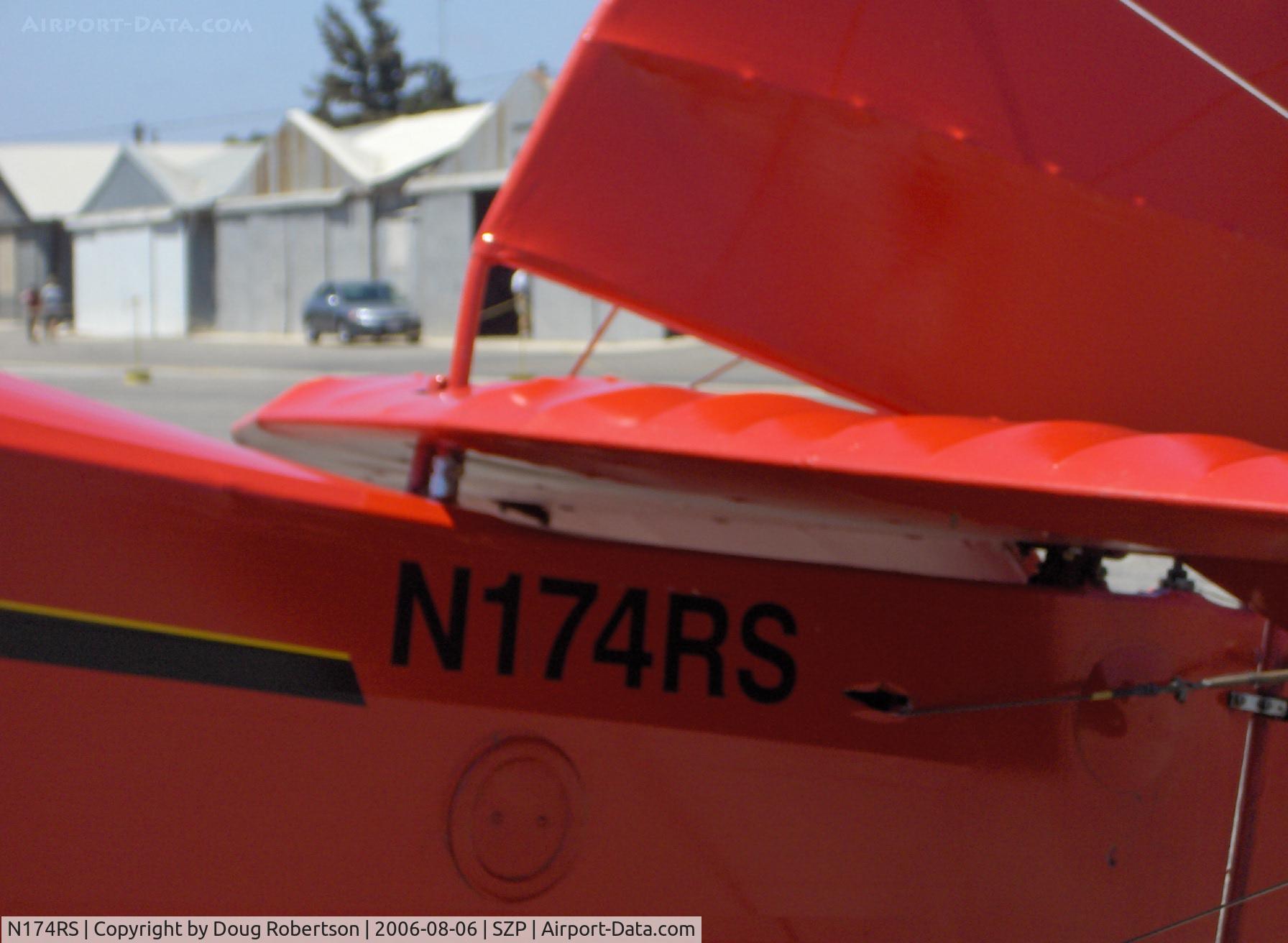 N174RS, 1936 Fleet 7B C/N 62, 1937 Fleet 7B, adjustable-incidence horizontal stabilizer