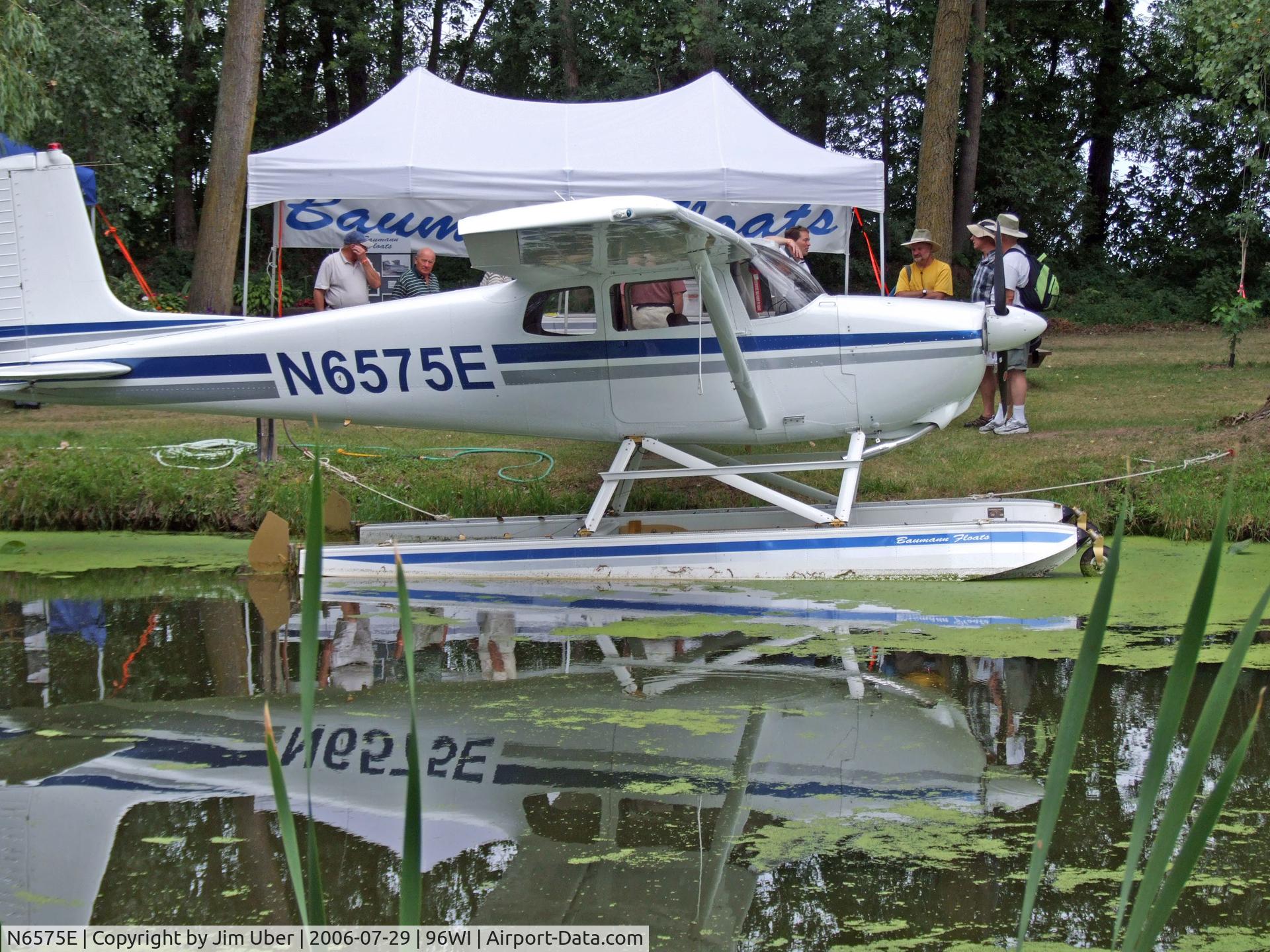 N6575E, 1959 Cessna 175 Skylark C/N 56075, C-175 on floats-at the seaplane base