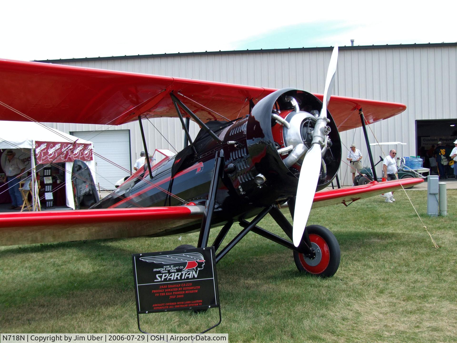 N718N, 1930 Spartan C3-225 C/N A-12, at Airventure 2006