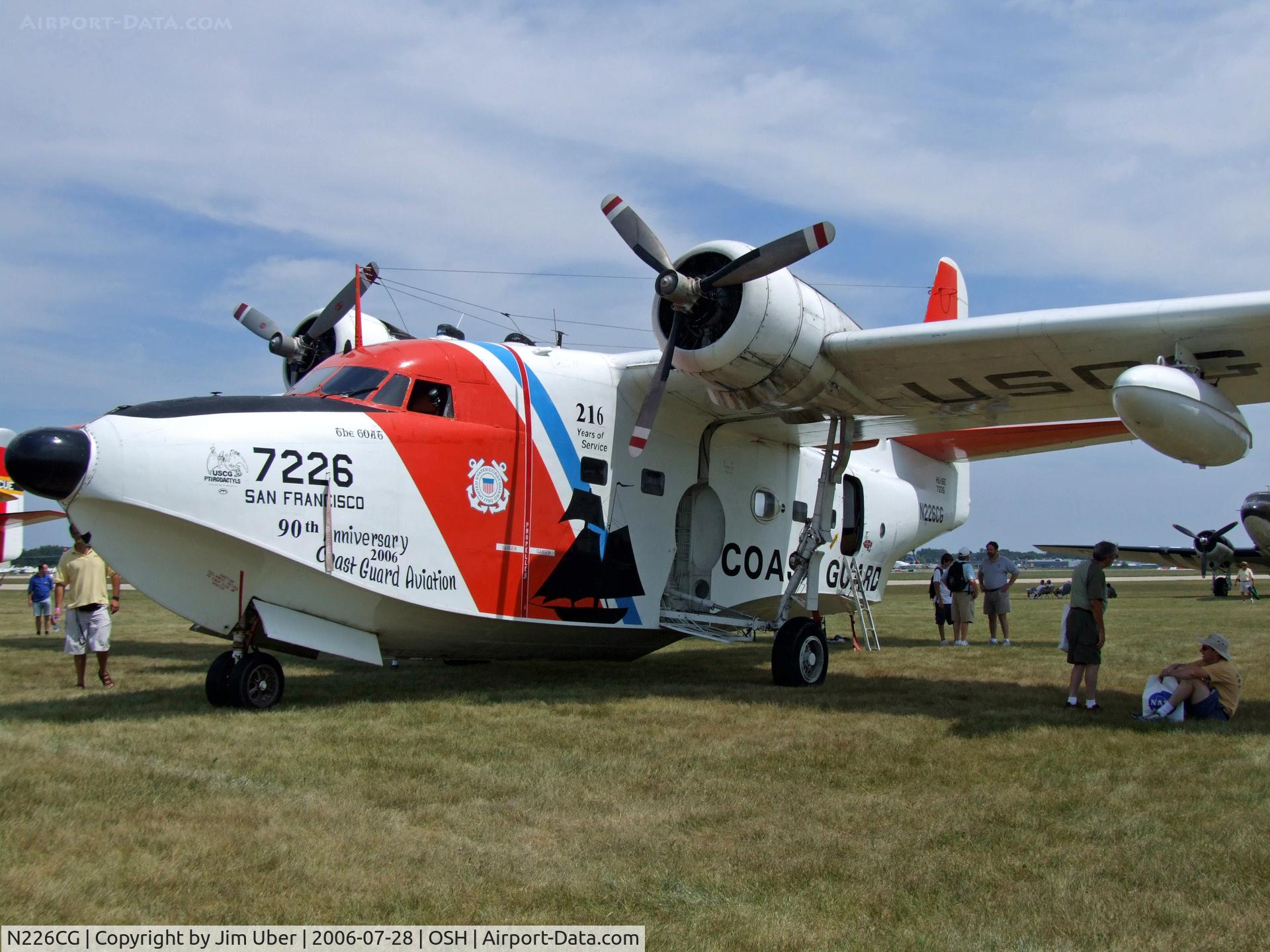 N226CG, 1953 Grumman UF-1G (HU-16B) Albatross C/N G-307, Coast Guard Grumman amphibian
