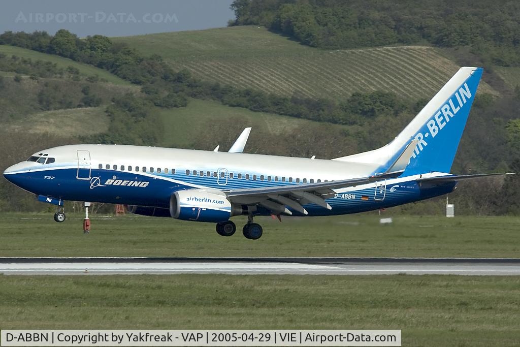 D-ABBN, 2004 Boeing 737-76Q C/N 30293, Air Berlin Boeing 737-700 in special Dreamliner colors