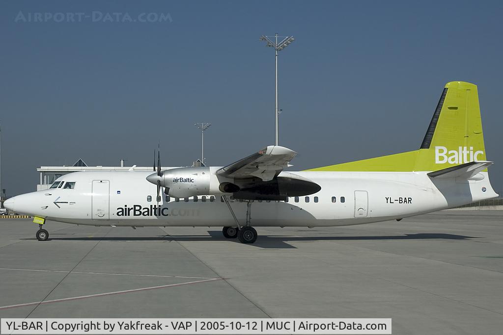 YL-BAR, 1989 Fokker 50 C/N 20149, Air Baltic Fokker 50