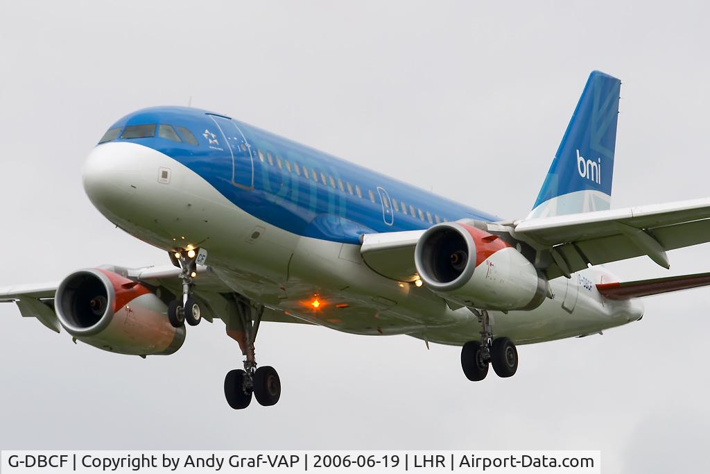 G-DBCF, 2005 Airbus A319-131 C/N 2466, Catching the beacon.
