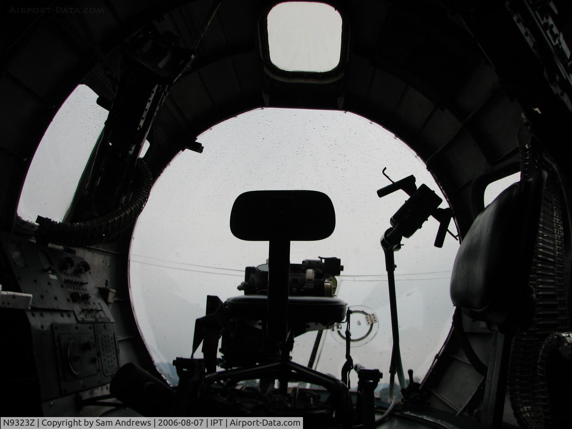 N9323Z, 1944 Boeing B-17G-85-DL Flying Fortress C/N 32155, Bombardier's station in the nose.