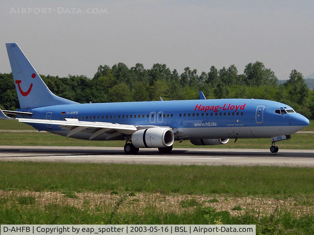D-AHFB, 1997 Boeing 737-8K5 C/N 27982, inbound from TFS