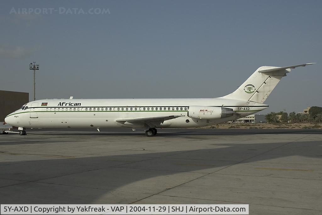 5Y-AXD, 1967 Douglas DC-9-32 C/N 47088, African DC9-30