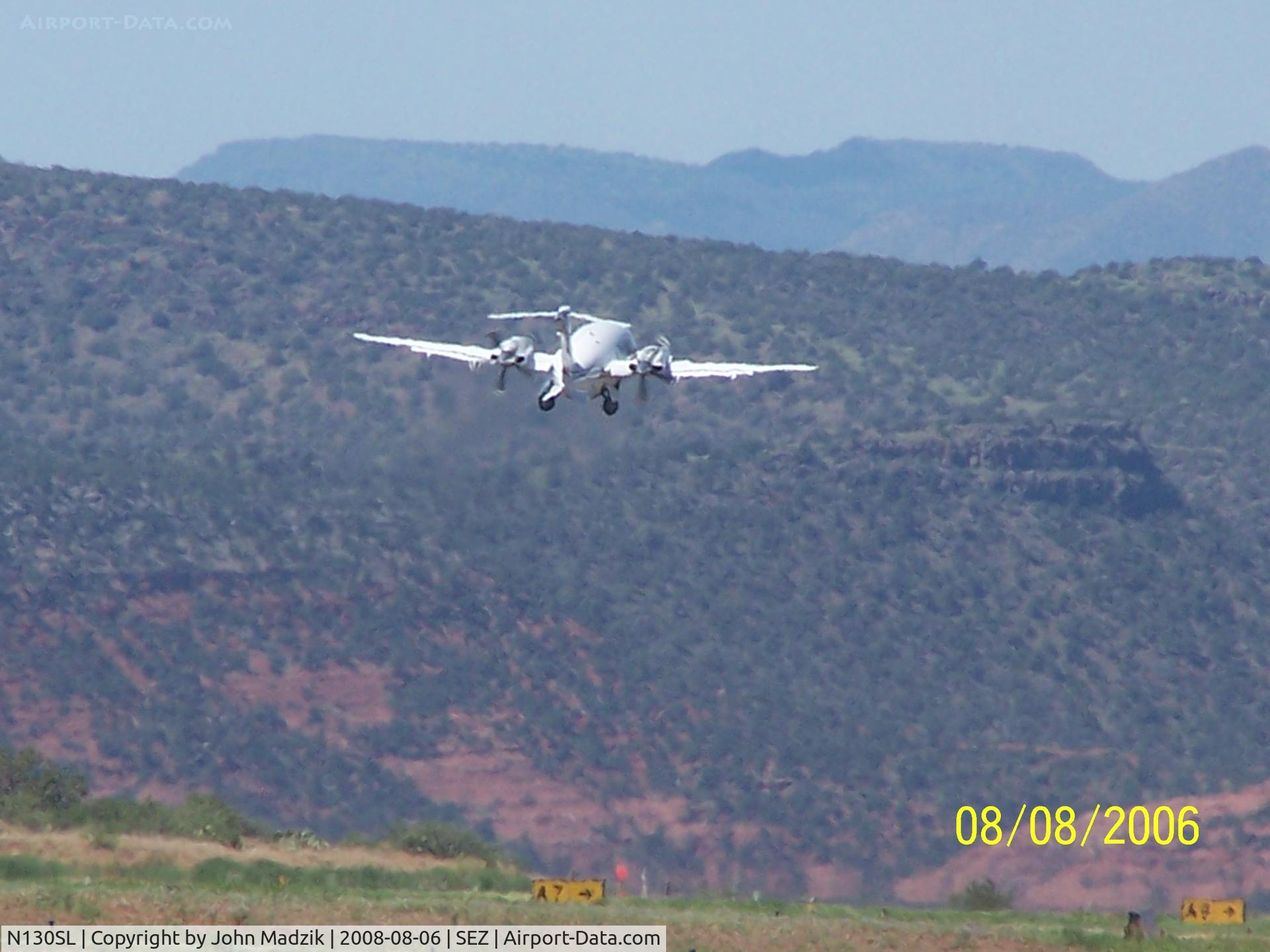 N130SL, 2004 Piaggio P-180 C/N 1084, N130SL Leaving Sedona Airport