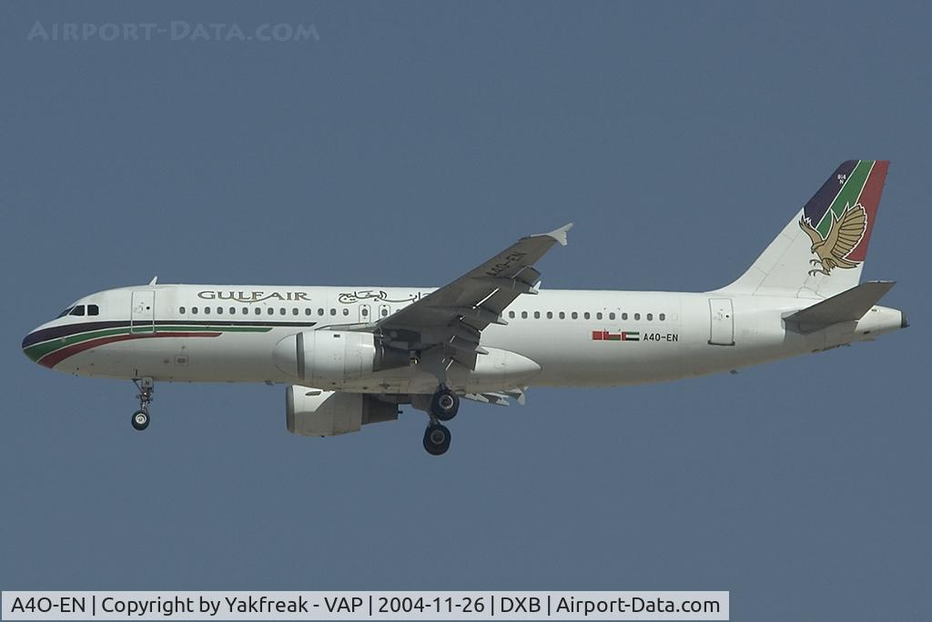 A4O-EN, 1995 Airbus A320-212 C/N 0537, Gulf Air Airbus 320