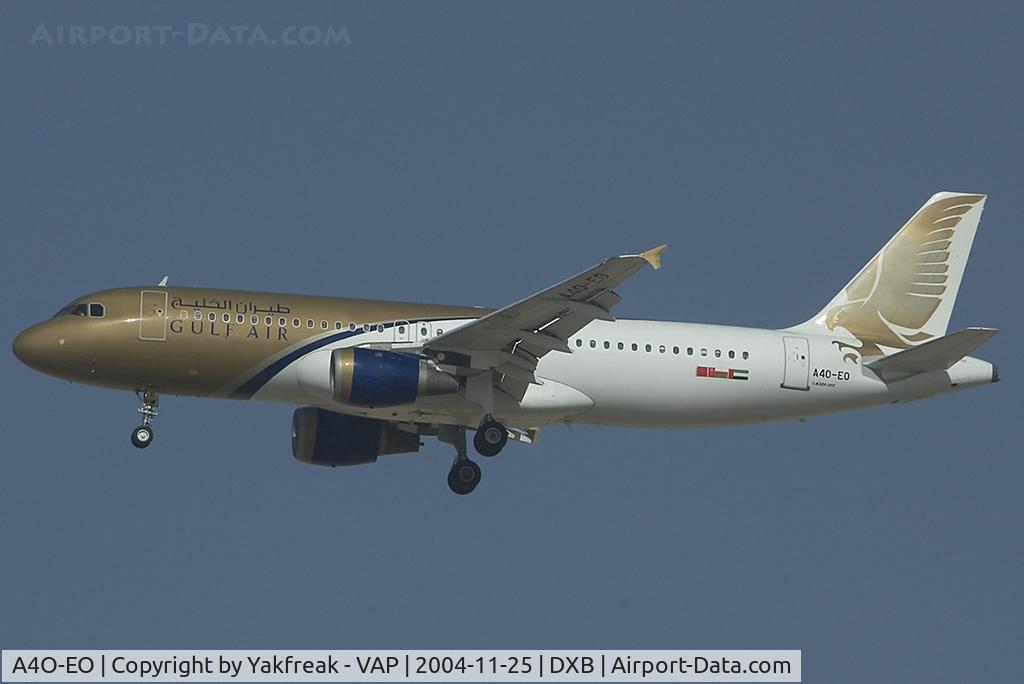 A4O-EO, Airbus A320-212 C/N 0409, Gulf Air Airbus 320