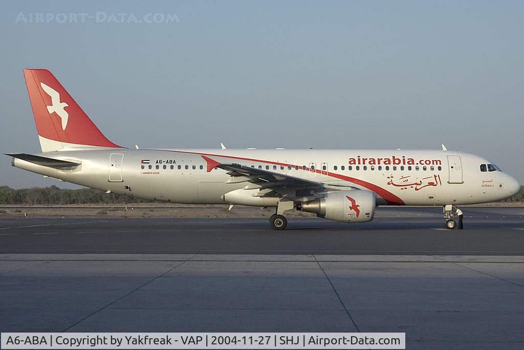 A6-ABA, 2004 Airbus A320-214 C/N 2158, Air Arabia Airbus 320