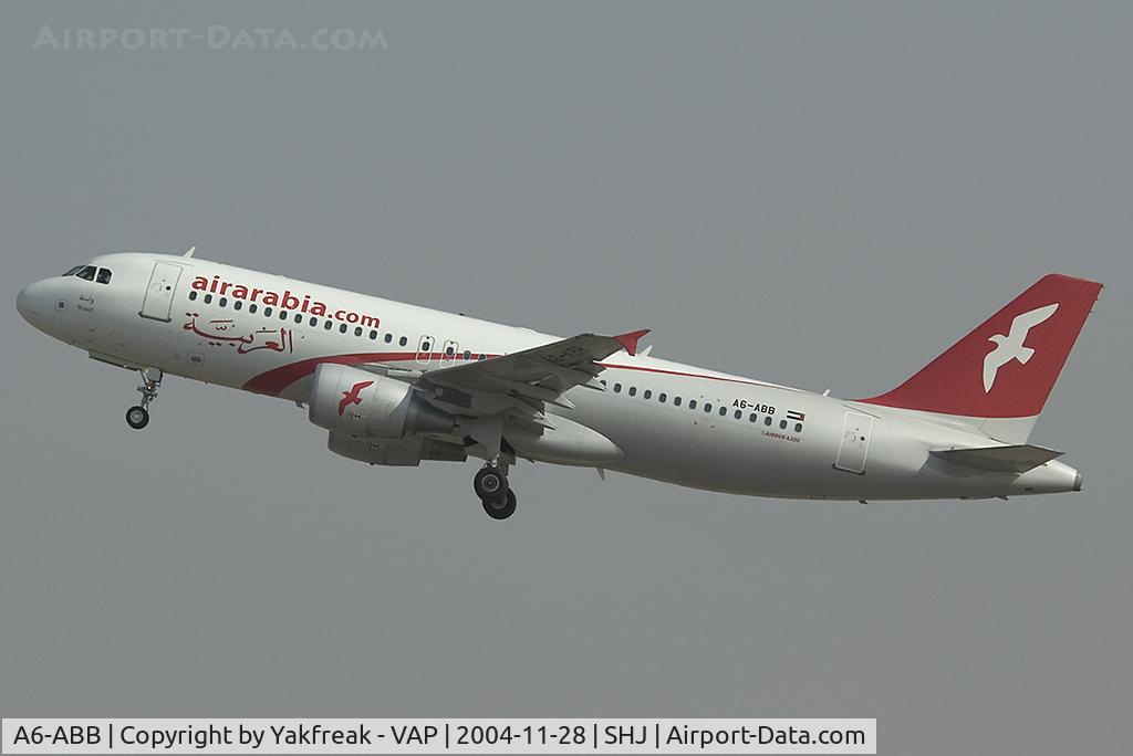 A6-ABB, 2004 Airbus A320-214 C/N 2166, Air Arabia Airbus 320
