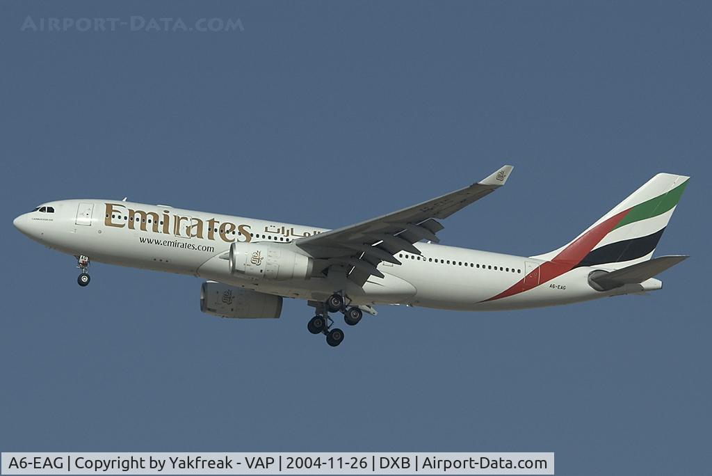 A6-EAG, 2001 Airbus A330-243 C/N 396, Emirates Airbus 330-200