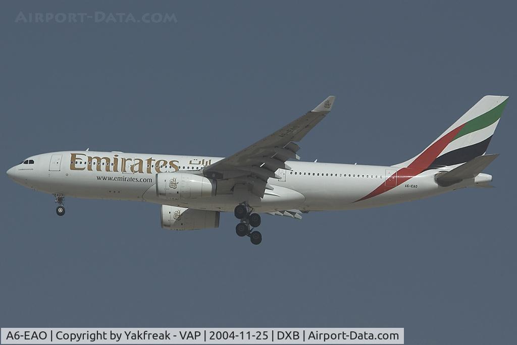 A6-EAO, 2003 Airbus A330-243 C/N 525, Emirates Airbus 330-200