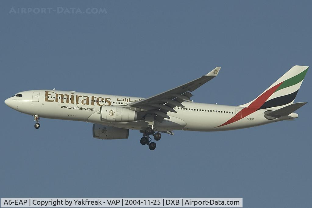 A6-EAP, 2003 Airbus A330-243 C/N 509, Emirates Airbus 330-200