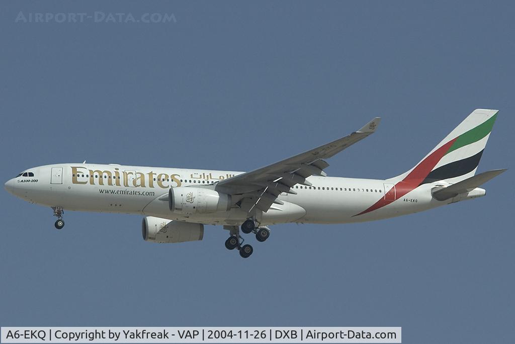 A6-EKQ, 1998 Airbus A330-243 C/N 248, Emirates Airbus 330-200