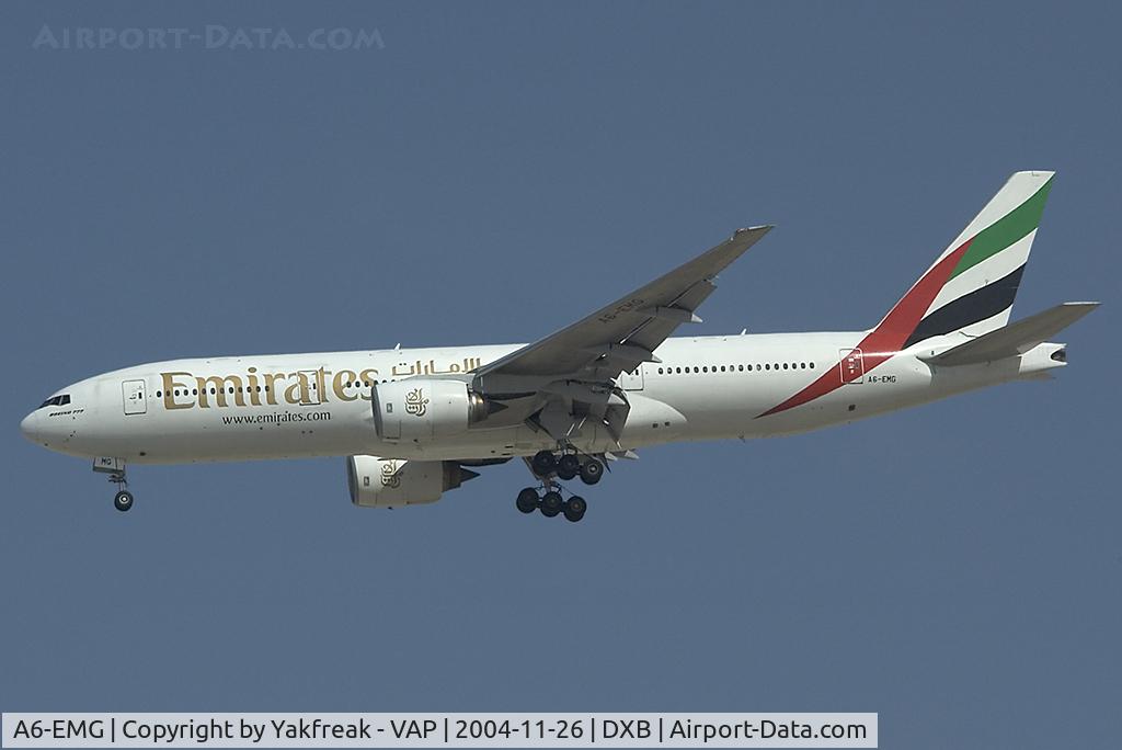 A6-EMG, 1997 Boeing 777-21H/ER C/N 27252, Emirates Boeing 777-200