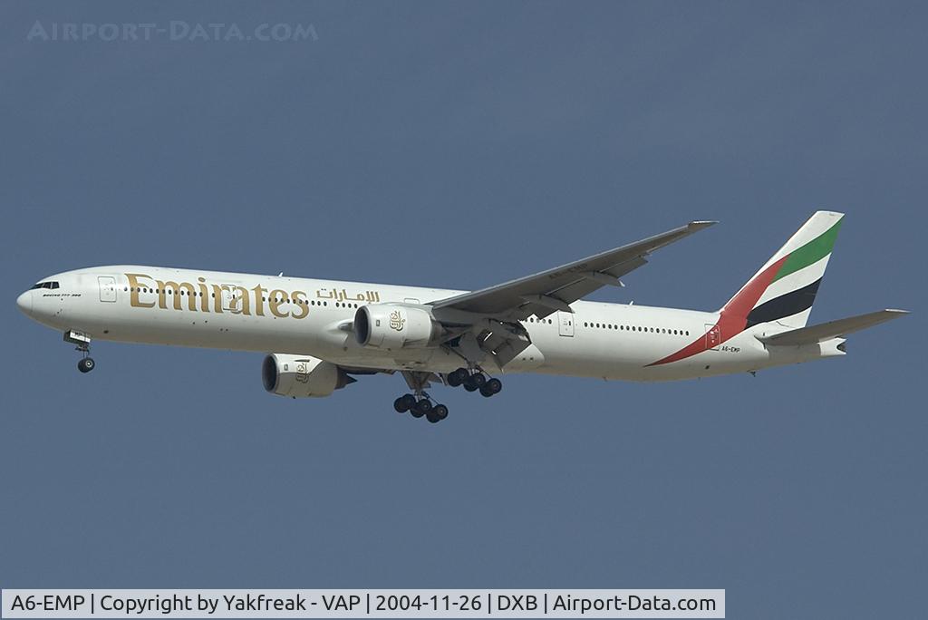 A6-EMP, 2001 Boeing 777-31H C/N 29395, Emirates Boeing 777-300
