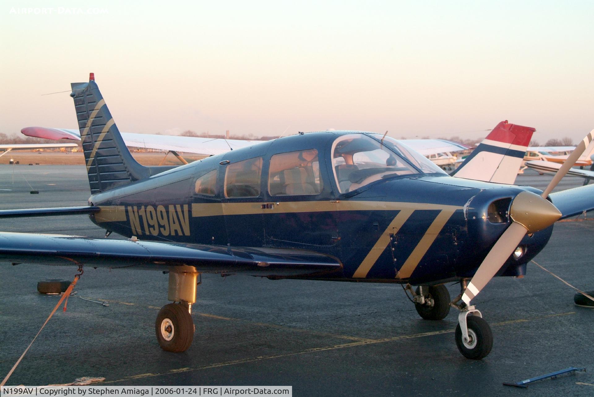 N199AV, 1981 Piper PA-28-161 C/N 28-8116283, The sun sets on another day in the life of N199AV...