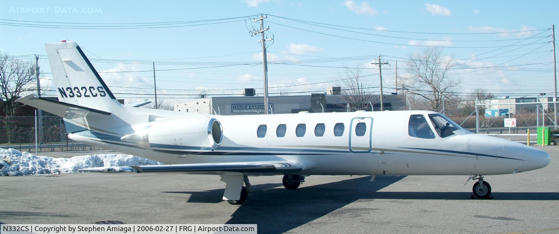 N332CS, 2004 Cessna 550 Citation Bravo C/N 550-1081, Parked at Atlantic.