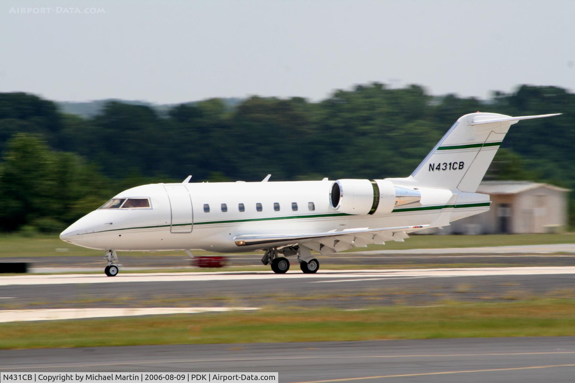 N431CB, 1994 Canadair Challenger 601-3R (CL-600-2B16) C/N 5164, Landing Runway 2R